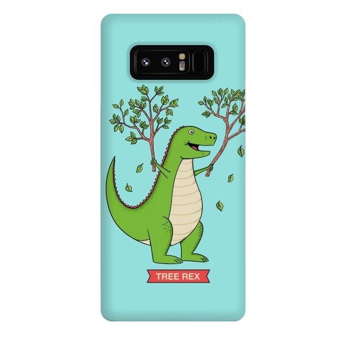 Galaxy Note 8 StrongFit Tree Rex Blue Version by Coffee Man