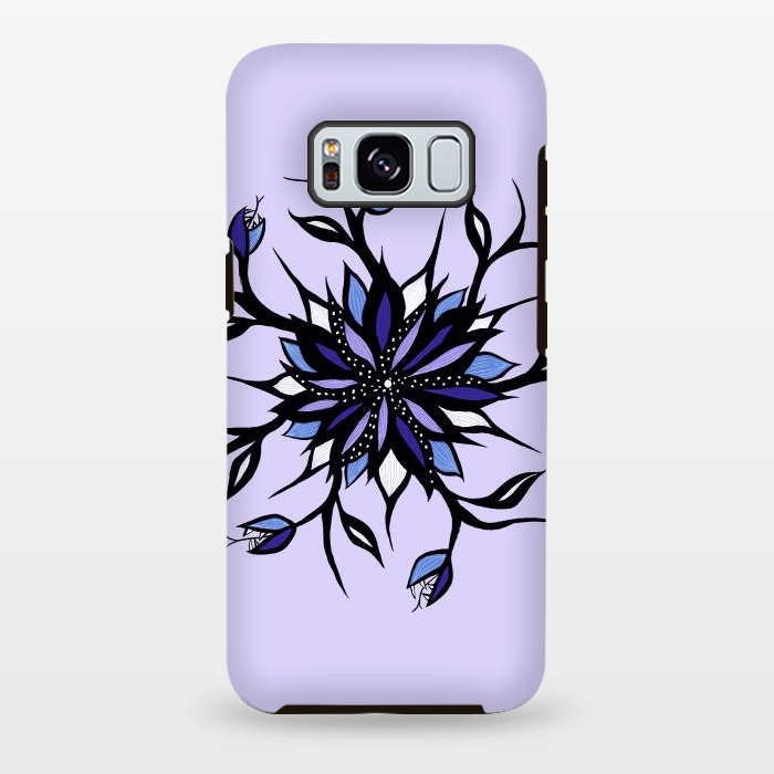 Galaxy S8 plus StrongFit Gothic Floral Mandala Monsters And Teeth by Boriana Giormova