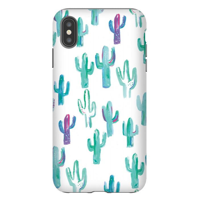 iPhone Xs Max StrongFit Mint cacti by lauradidthis