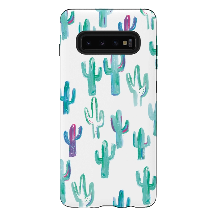 Galaxy S10 plus StrongFit Mint cacti by lauradidthis