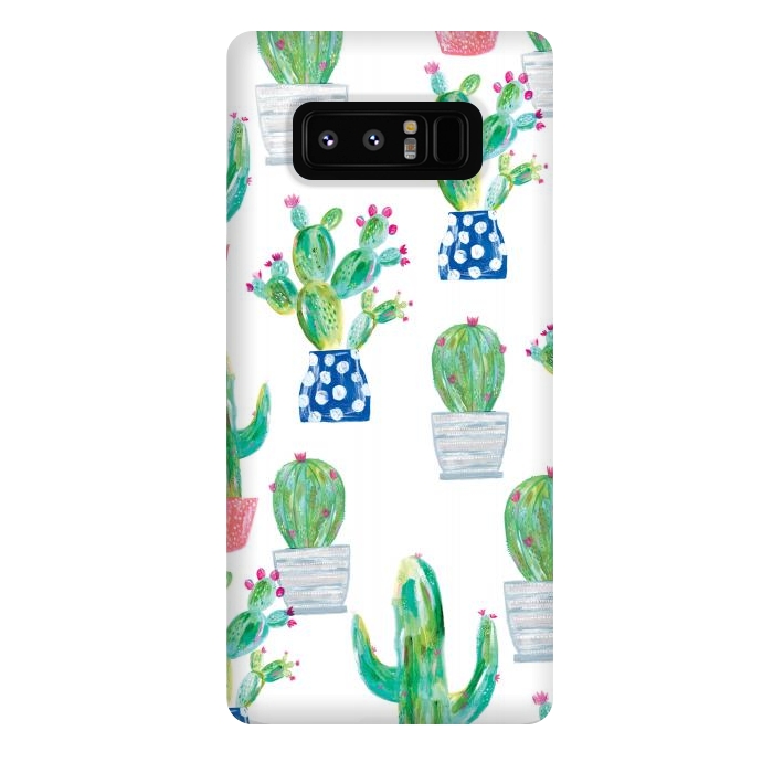 Galaxy Note 8 StrongFit Potted cacti repeat by lauradidthis