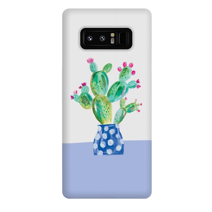 Galaxy Note 8 StrongFit Prickly pear cactus by lauradidthis
