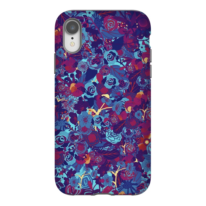 iPhone Xr StrongFit Blue floral by Jms