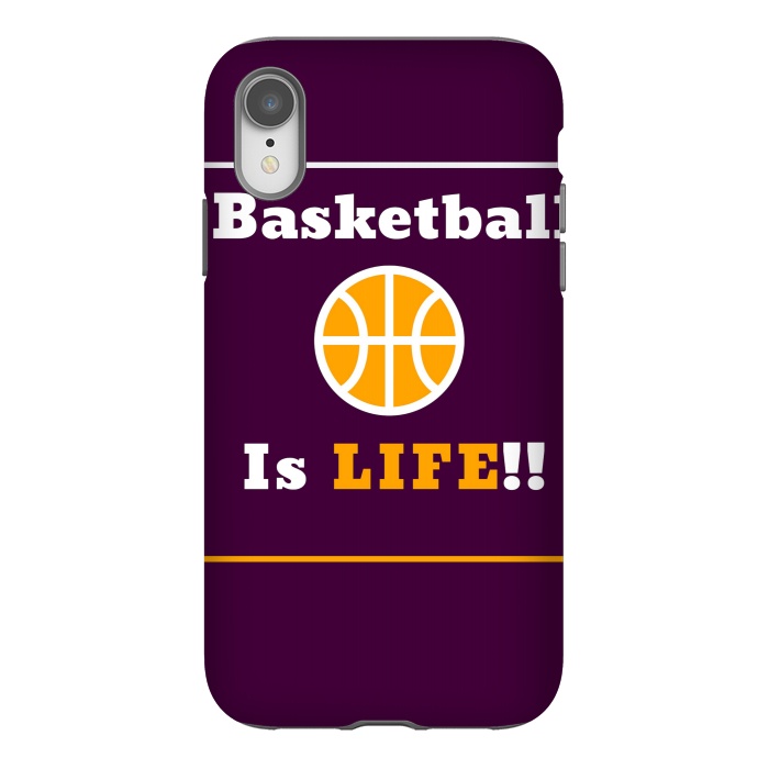 iPhone Xr StrongFit BASKETBALL IS LIFE by MALLIKA