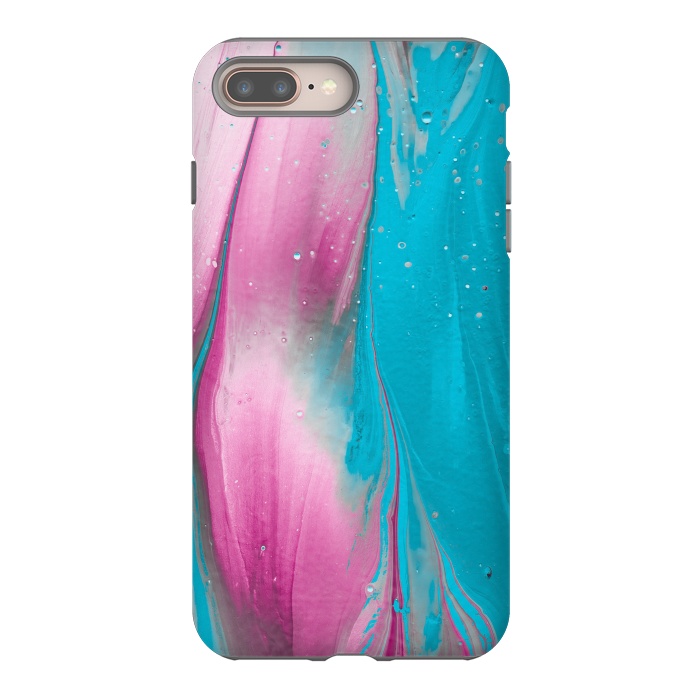 iPhone 7 plus StrongFit Feminine Fantasy Texture Pink Blue by Andrea Haase