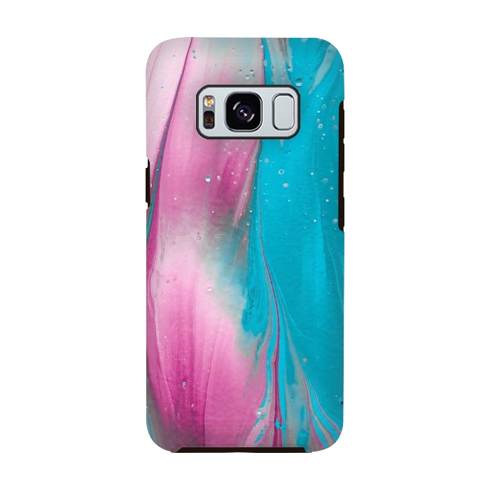 Galaxy S8 StrongFit Feminine Fantasy Texture Pink Blue by Andrea Haase