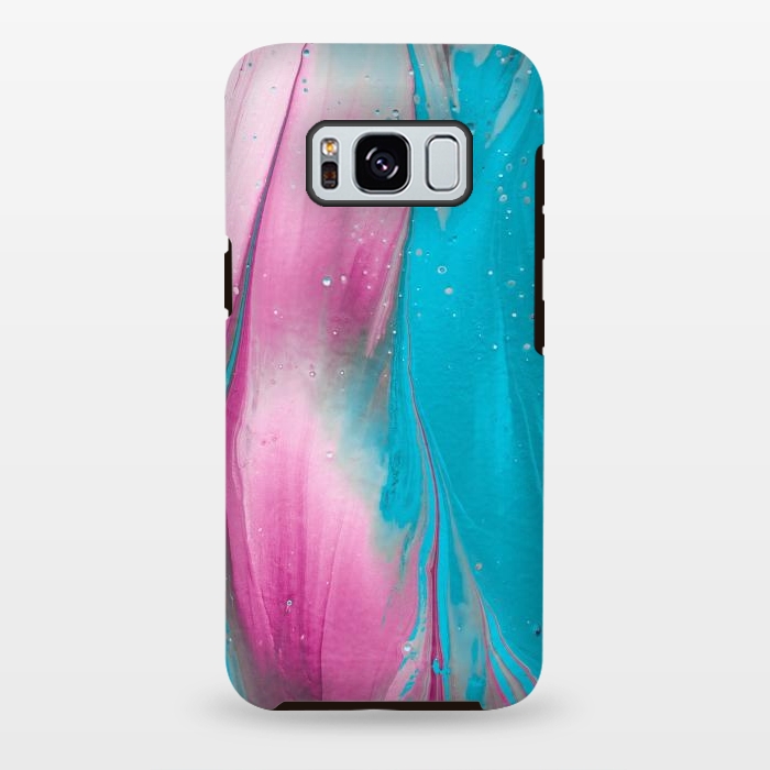 Galaxy S8 plus StrongFit Feminine Fantasy Texture Pink Blue by Andrea Haase