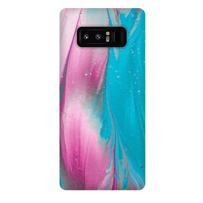 Galaxy Note 8 StrongFit Feminine Fantasy Texture Pink Blue by Andrea Haase