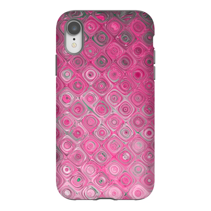 iPhone Xr StrongFit Pink Dreams Fantasie Texture by Andrea Haase