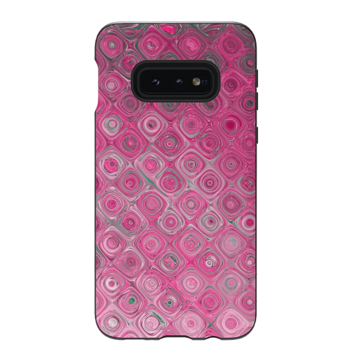 Galaxy S10e StrongFit Pink Dreams Fantasie Texture by Andrea Haase