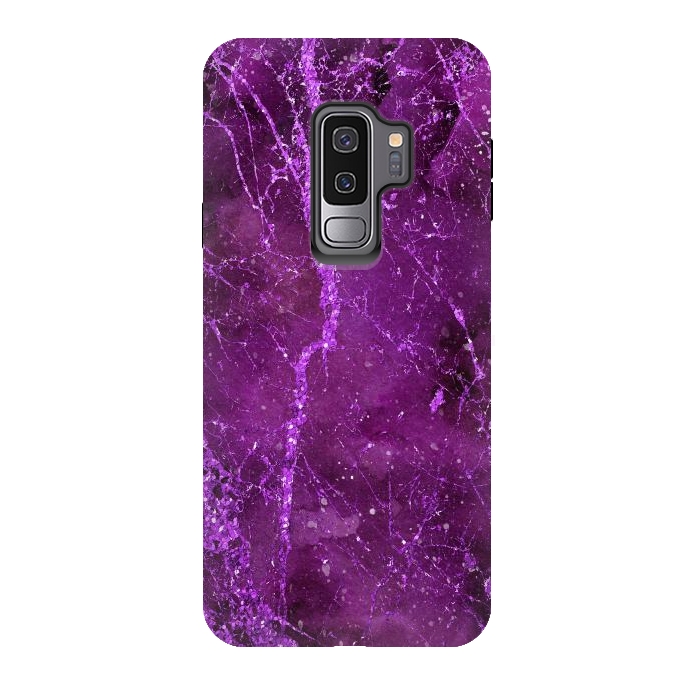 Galaxy S9 plus StrongFit Magic Marble Purple Pink Glamour 2 by Andrea Haase
