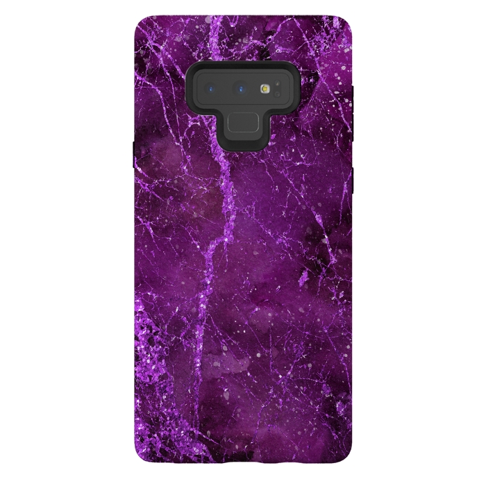 Galaxy Note 9 StrongFit Magic Marble Purple Pink Glamour 2 by Andrea Haase