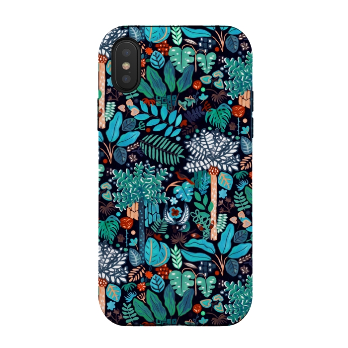 iPhone Xs / X StrongFit Deep Bohemian Jungle  by Tigatiga