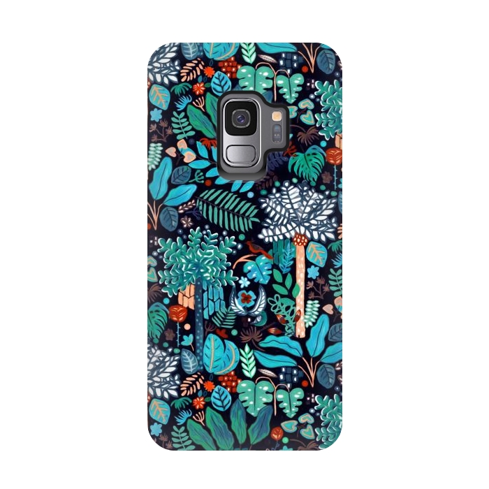 Galaxy S9 StrongFit Deep Bohemian Jungle  by Tigatiga
