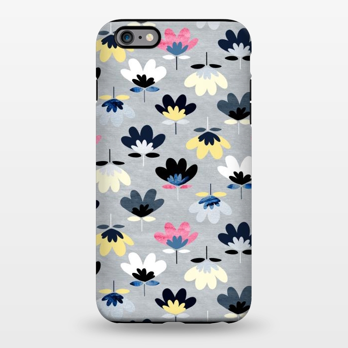 iPhone 6/6s plus StrongFit Fan Flowers - Cool Colors  by Tigatiga
