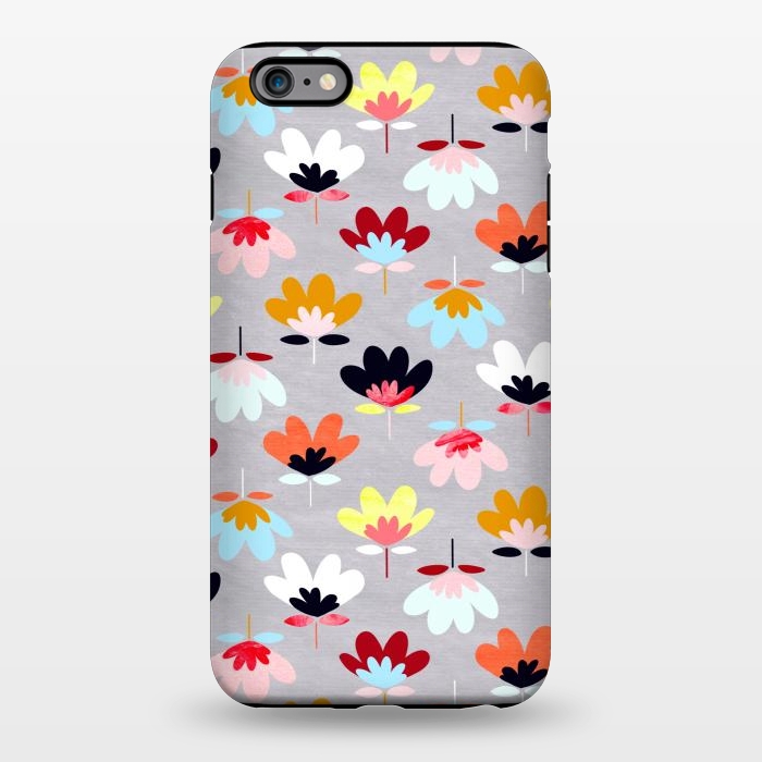 iPhone 6/6s plus StrongFit Fan Flowers - Warm Colors  by Tigatiga
