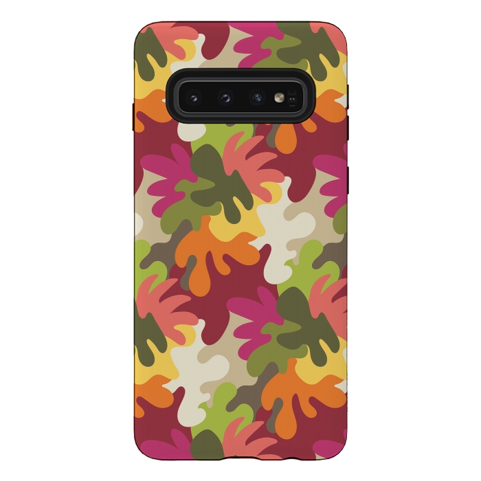 Galaxy S10 StrongFit Spring Camouflage by Majoih