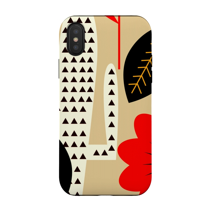 iPhone Xs / X StrongFit Modern floral cactus by CocoDes