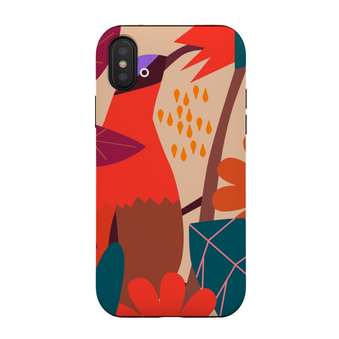 iPhone Xs / X StrongFit Floral pollinator by CocoDes
