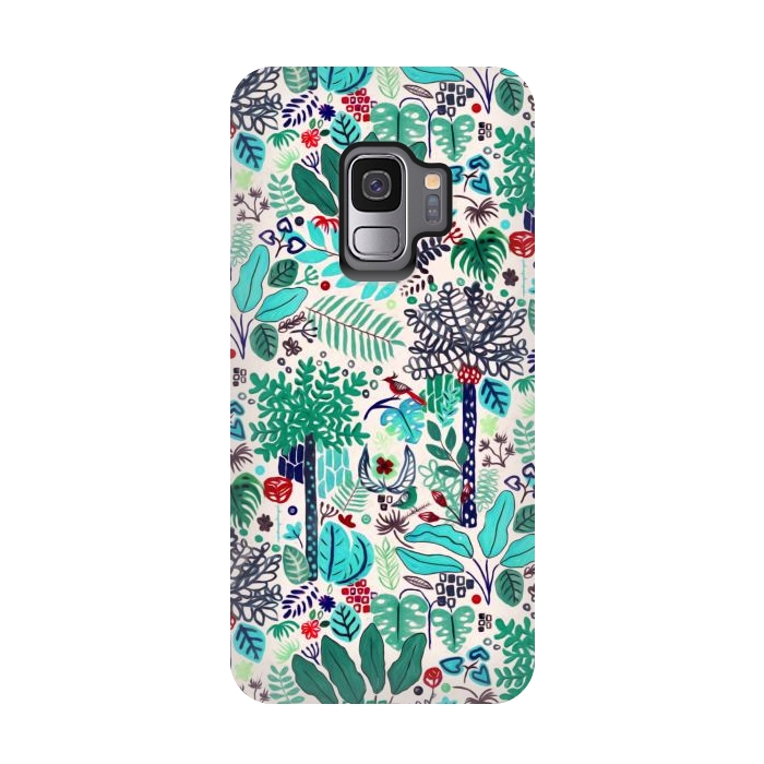 Galaxy S9 StrongFit Bright Bohemian Paradise  by Tigatiga