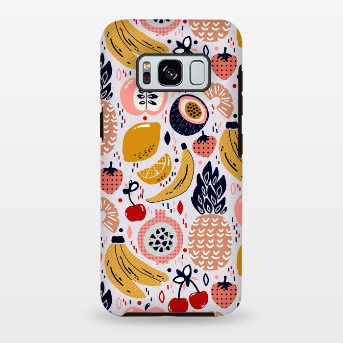 Galaxy S8 plus StrongFit Pastel Funky Fruit  by Tigatiga