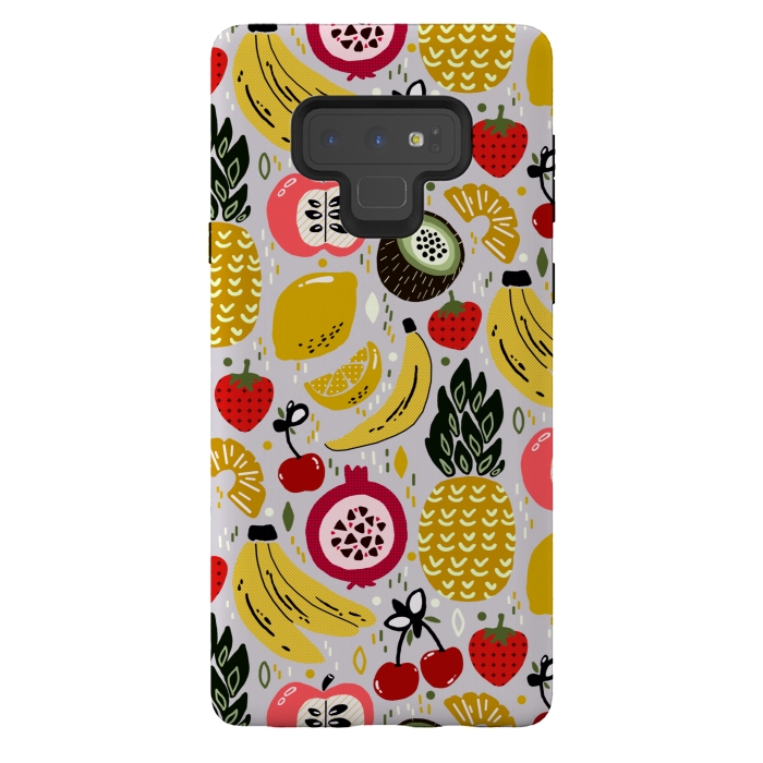 Galaxy Note 9 StrongFit Tropical Fresh Funky Fruit  by Tigatiga
