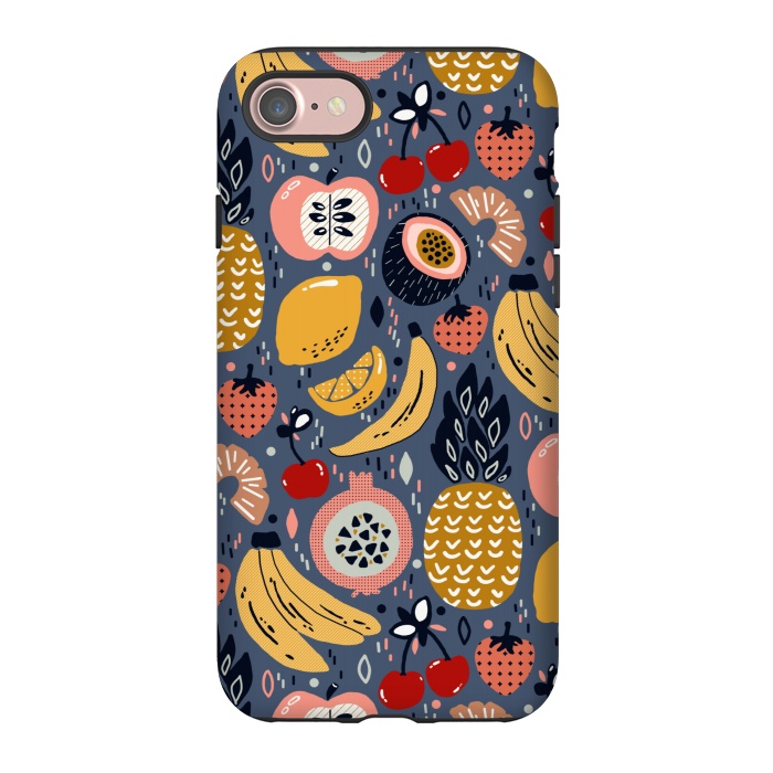 iPhone 7 StrongFit Winter Funky Fruit  by Tigatiga