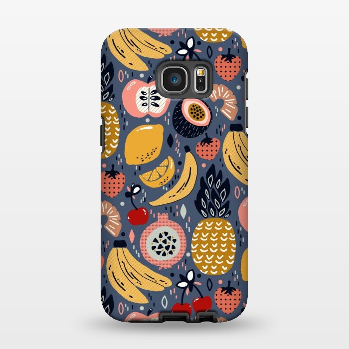 Galaxy S7 EDGE StrongFit Winter Funky Fruit  by Tigatiga