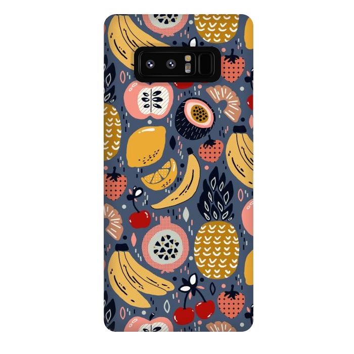 Galaxy Note 8 StrongFit Winter Funky Fruit  by Tigatiga