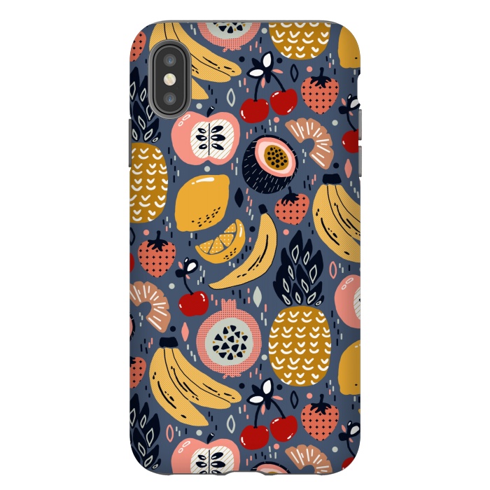 iPhone Xs Max StrongFit Winter Funky Fruit  by Tigatiga