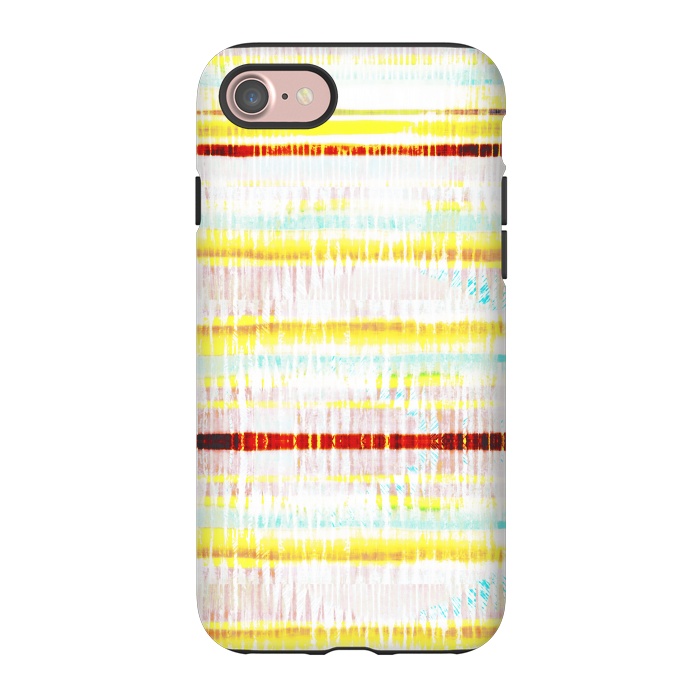 iPhone 7 StrongFit Ethnic vibrant stripes brushstrokes by Oana 