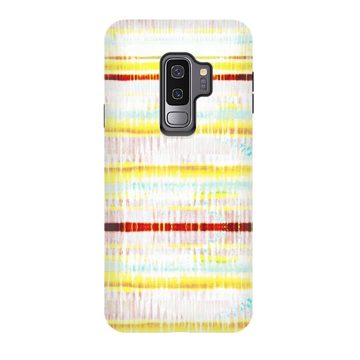 Galaxy S9 plus StrongFit Ethnic vibrant stripes brushstrokes by Oana 