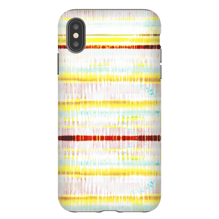 iPhone Xs Max StrongFit Ethnic vibrant stripes brushstrokes by Oana 