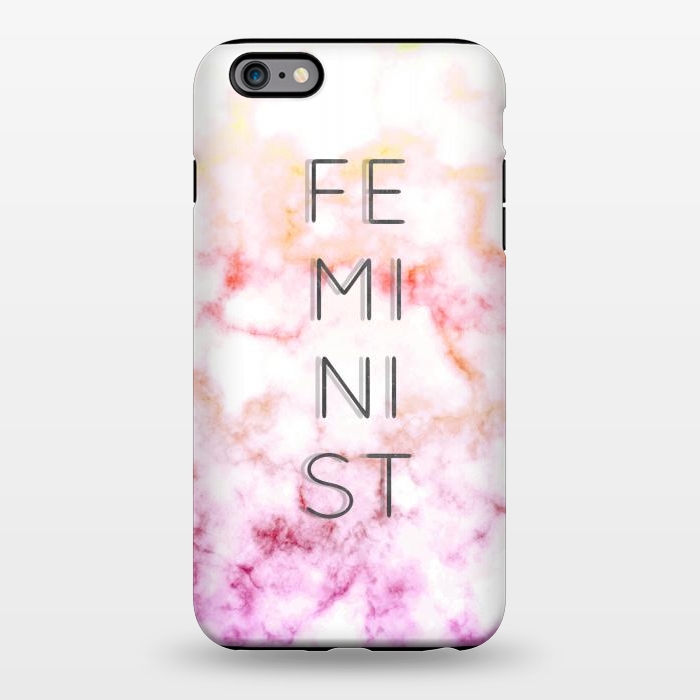 iPhone 6/6s plus StrongFit Feminist - minimal typography on gradient marble by Oana 