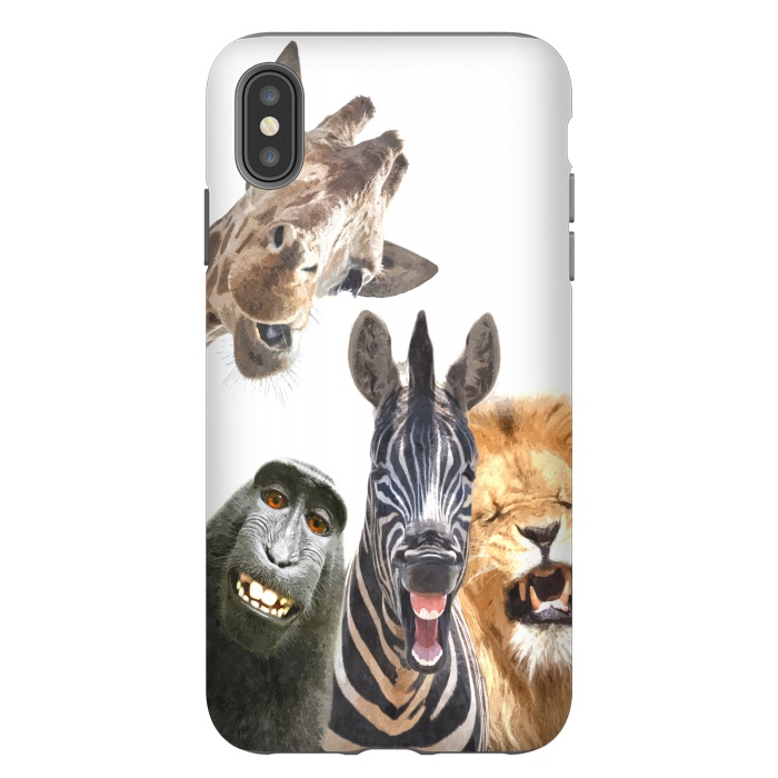 iPhone Xs Max StrongFit Jungle Animal Friends  by Alemi