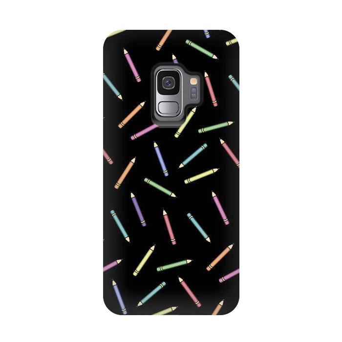 Galaxy S9 StrongFit Pencil pattern by Laura Nagel