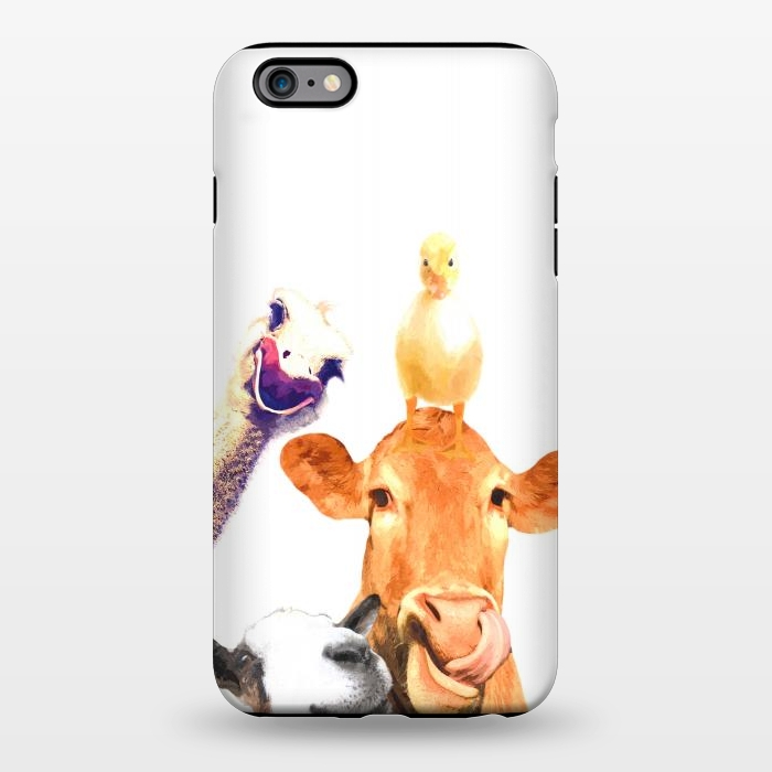 iPhone 6/6s plus StrongFit Funny Farm Animals Portrait by Alemi