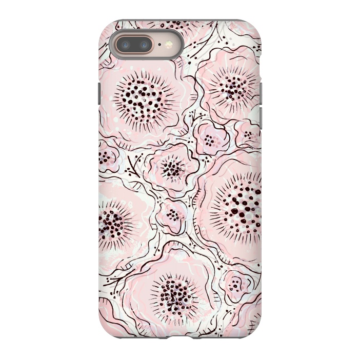 iPhone 7 plus StrongFit Pretty in Pink by Rose Halsey