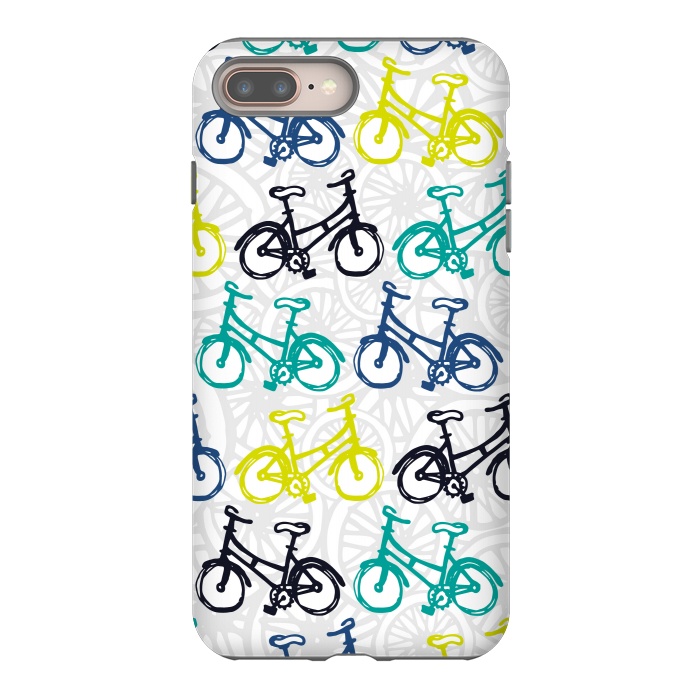 iPhone 7 plus StrongFit Whimsical Wheelies by Shelley Schmidt
