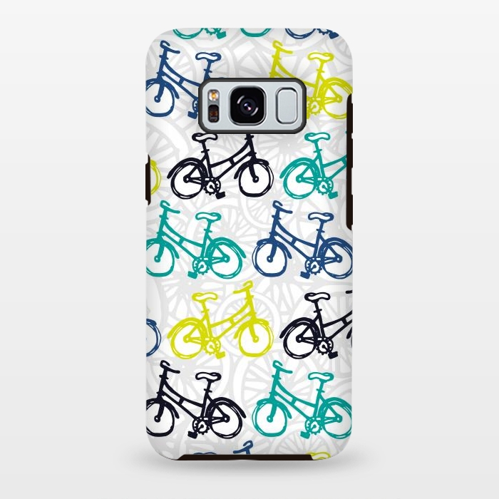 Galaxy S8 plus StrongFit Whimsical Wheelies by Shelley Schmidt