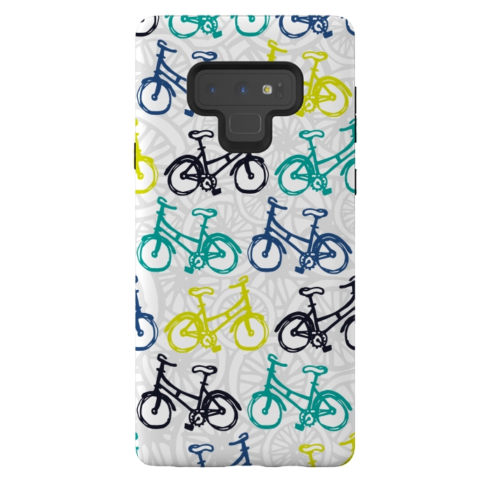Galaxy Note 9 StrongFit Whimsical Wheelies by Shelley Schmidt