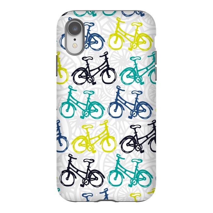 iPhone Xr StrongFit Whimsical Wheelies by Shelley Schmidt