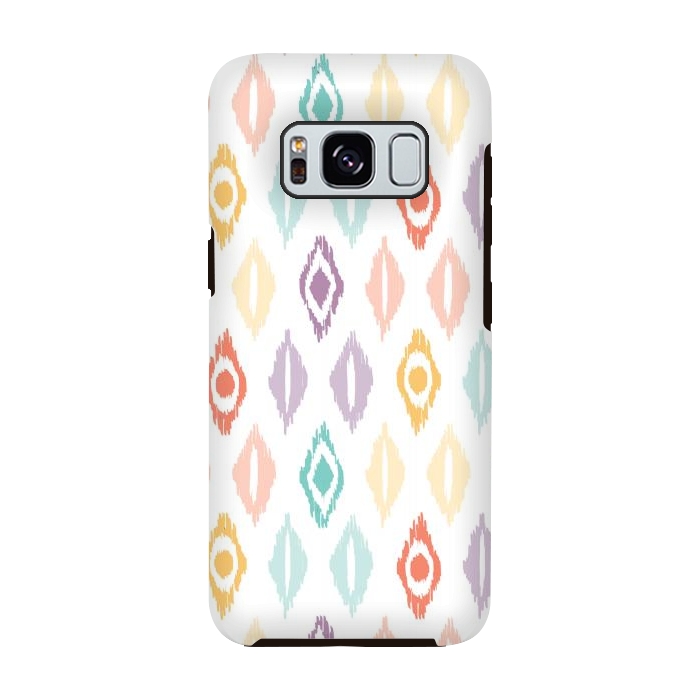 Galaxy S8 StrongFit Cheerful Ikat by Shelley Schmidt