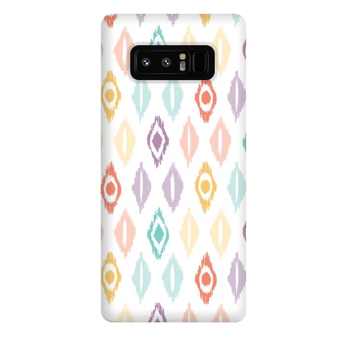 Galaxy Note 8 StrongFit Cheerful Ikat by Shelley Schmidt