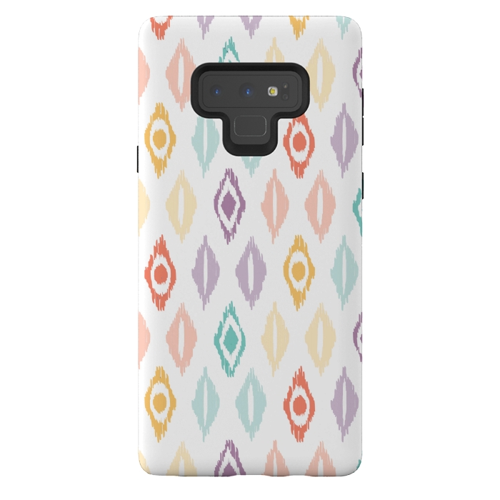 Galaxy Note 9 StrongFit Cheerful Ikat by Shelley Schmidt