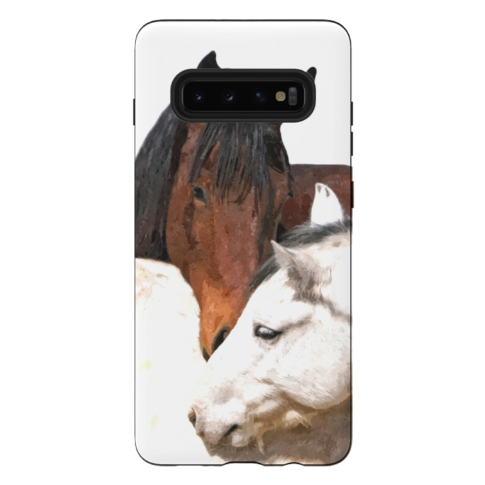 Galaxy S10 plus StrongFit Horses in Love by Alemi