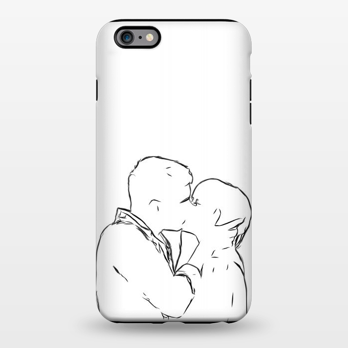 iPhone 6/6s plus StrongFit Kiss Minimal Drawing by Alemi