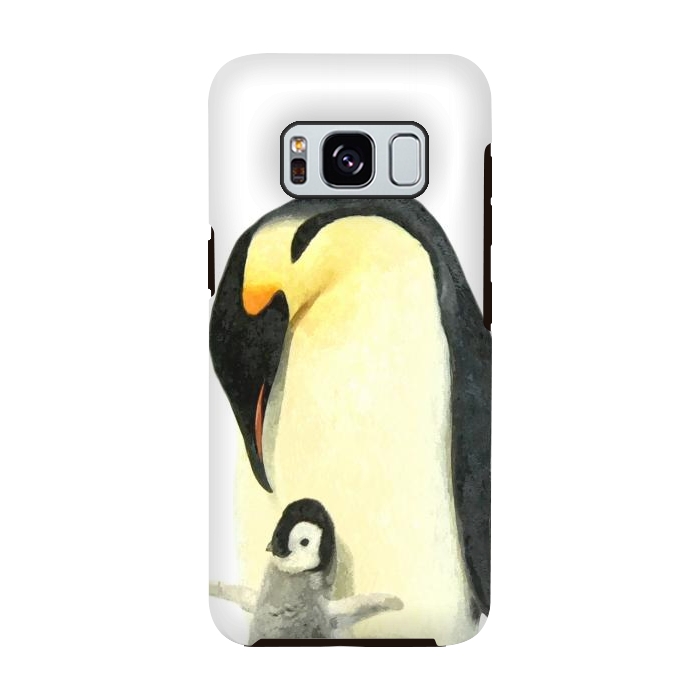 Galaxy S8 StrongFit Cute Penguins Portrait by Alemi