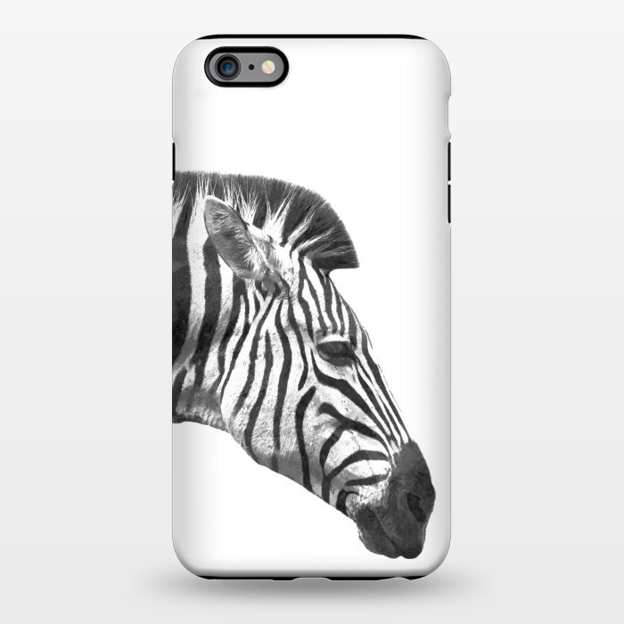 iPhone 6/6s plus StrongFit Black and White Zebra Profile by Alemi