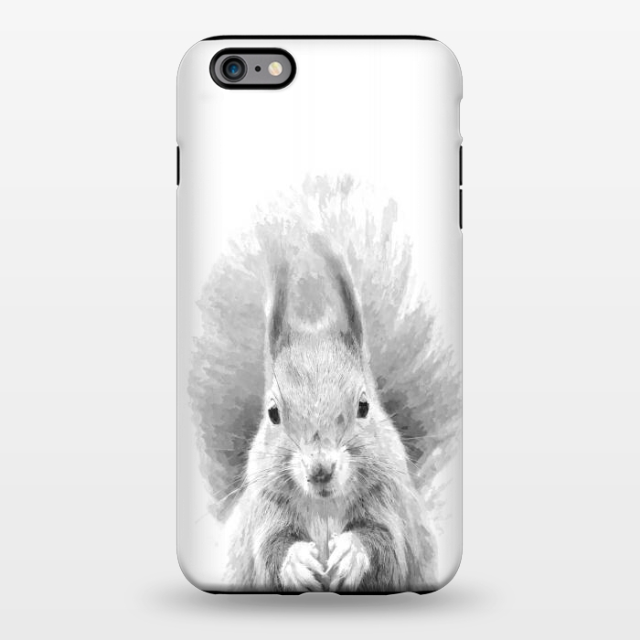 iPhone 6/6s plus StrongFit Black and White Squirrel by Alemi